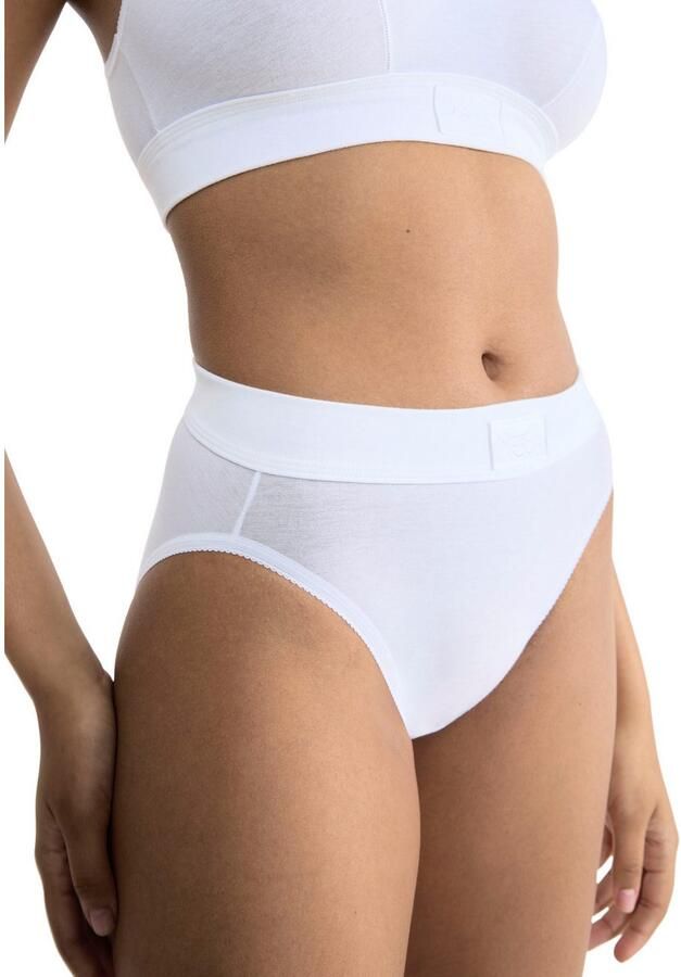 Sloggi Tai slip Double comfort elastisch hoge beenuitsnijding katoenmix sportieve look (Set van 2) - Foto 4