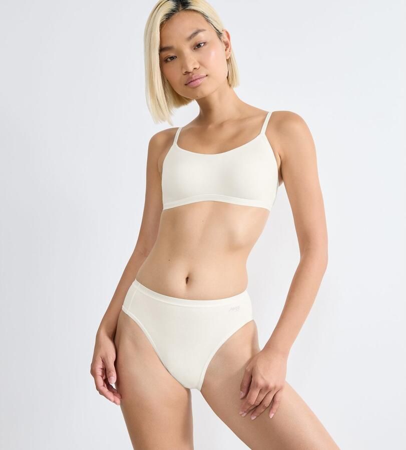 Sloggi Tai slip GO Daily Cotton Glans-effect details hoge beenuitsnijding zacht elastisch (3 stuks) - Foto 4