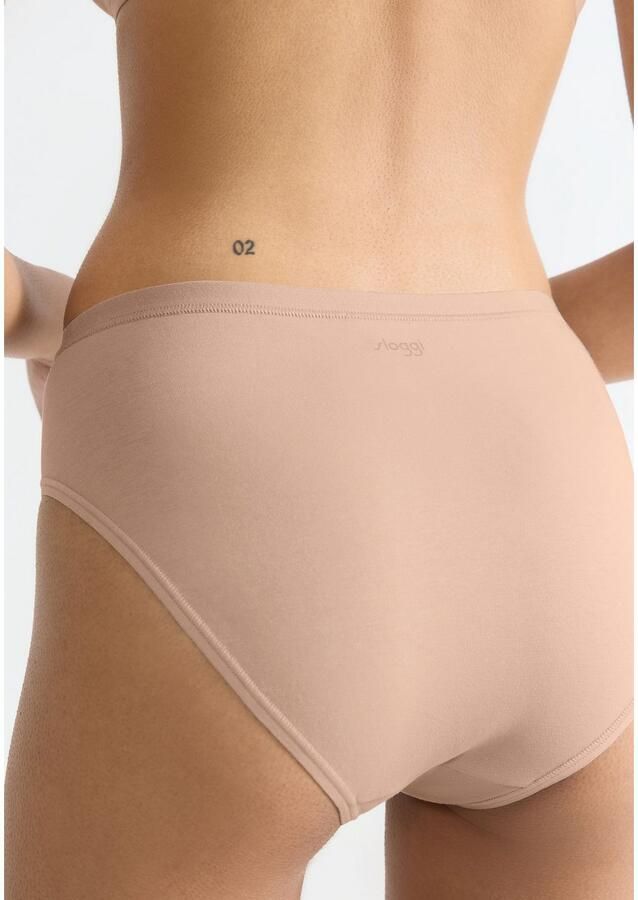 Sloggi Tai slip GO Daily Cotton Glans-effect details hoge beenuitsnijding zacht elastisch (3 stuks) - Foto 2