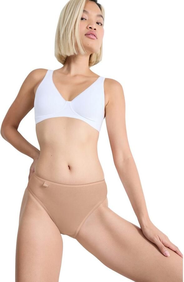 Sloggi Tailleslip 24 7 Cotton elastische band met kant platte naden katoenmix zacht (3 stuks) - Foto 4