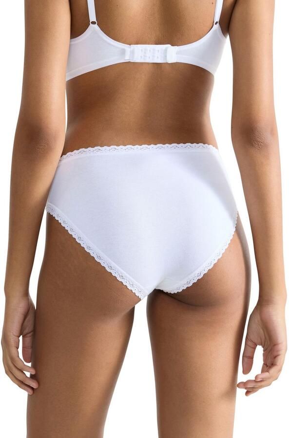 Sloggi Tailleslip 24 7 Cotton Lace edele kant platte naden katoenmix zacht vrouwelijke look (3 stuks) - Foto 3