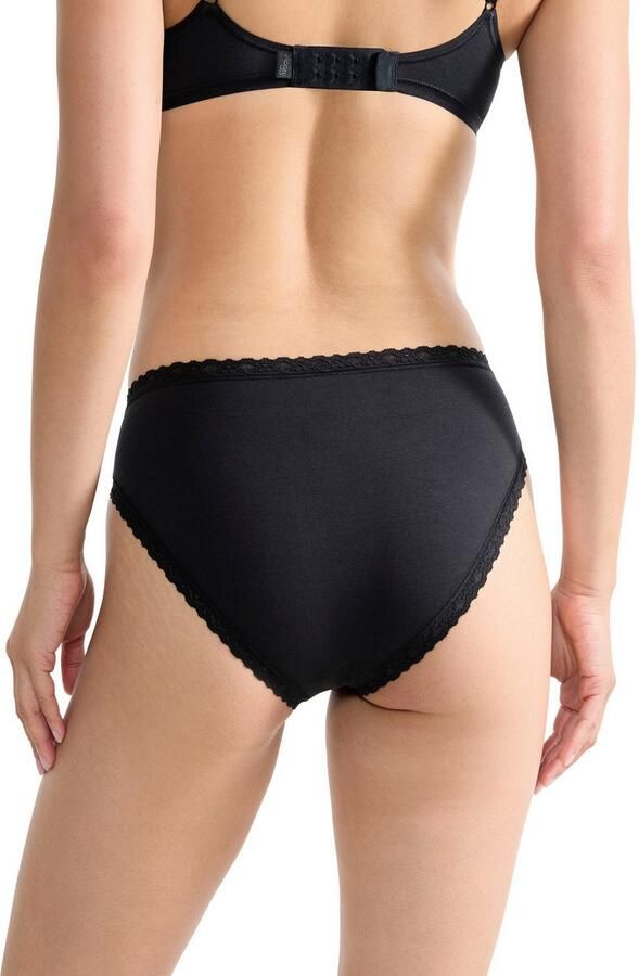 Sloggi Tailleslip 24 7 Cotton Lace edele kant platte naden katoenmix zacht vrouwelijke look (3 stuks) - Foto 3