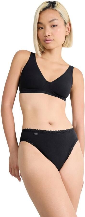 Sloggi Tailleslip 24 7 Cotton Lace edele kant platte naden katoenmix zacht vrouwelijke look (3 stuks) - Foto 4