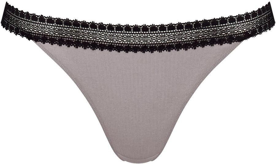 Sloggi Tanga GO Ribbed zacht katoenmix kanten versiering comfortabel (Set van 2) - Foto 6