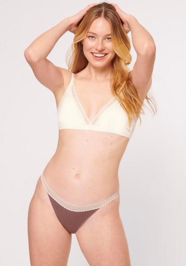 Sloggi Tanga GO Ribbed zacht katoenmix kanten versiering comfortabel (Set van 2) - Foto 2