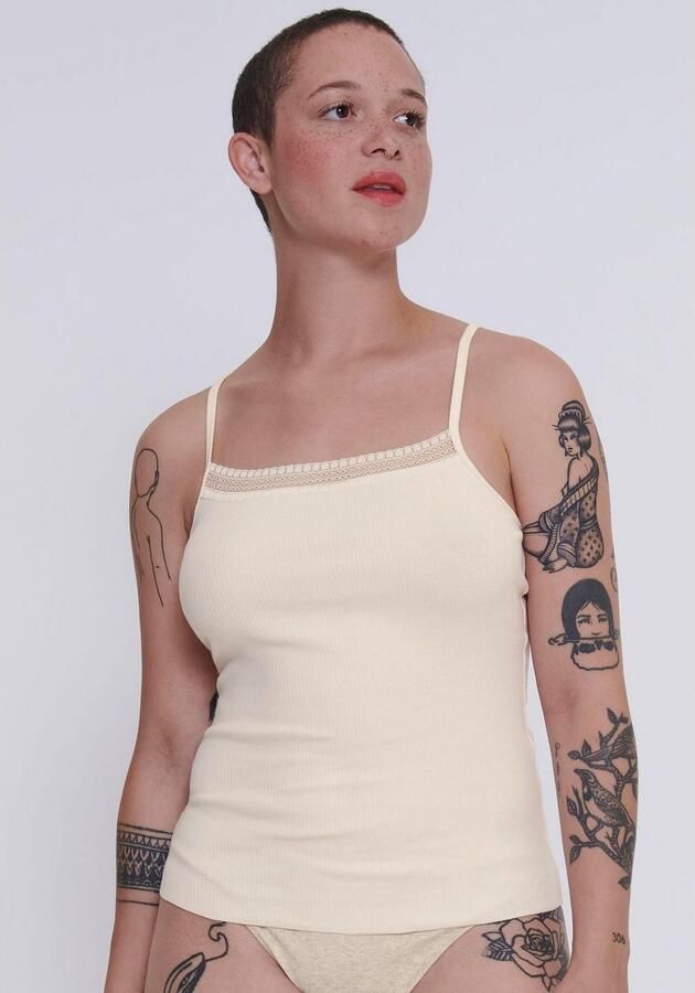 Sloggi Top met spaghettibandjes GO Ribbed Spaghetti Top met fijne tonale strepen - Foto 2