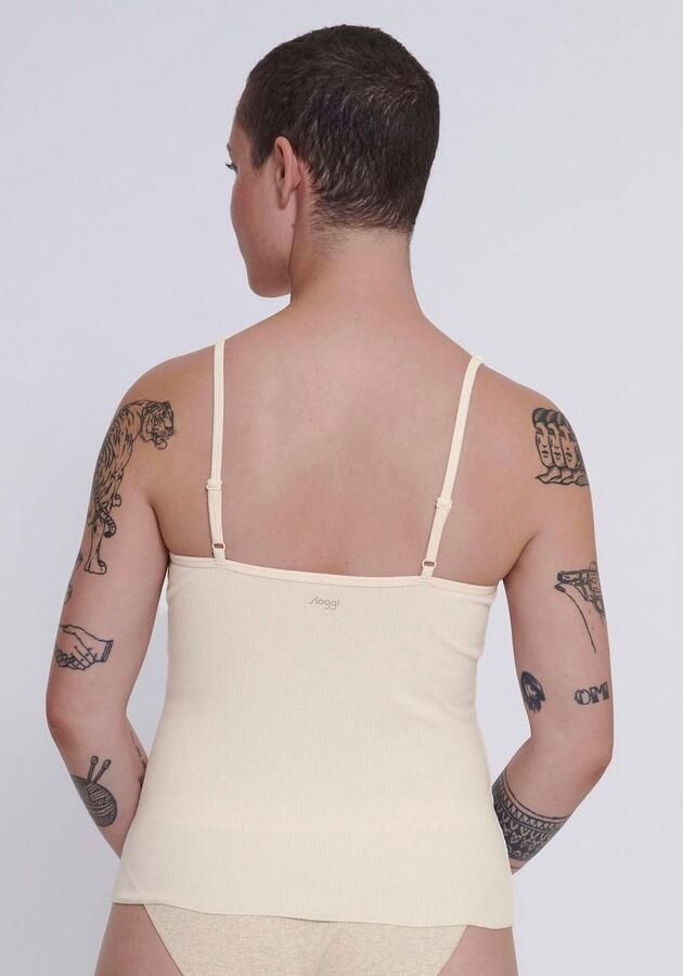 Sloggi Top met spaghettibandjes GO Ribbed Spaghetti Top met fijne tonale strepen - Foto 3