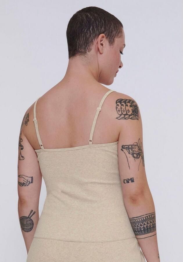 Sloggi Top met spaghettibandjes GO Ribbed Spaghetti Top met fijne tonale strepen - Foto 3