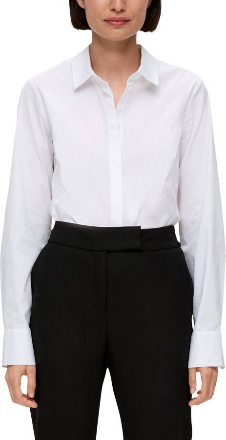 s.Oliver BLACK LABEL Klassieke blouse met verborgen knoopsluiting