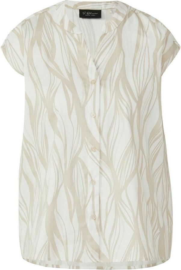 S.Oliver BLACK LABEL Blouse met korte mouwen met print all-over