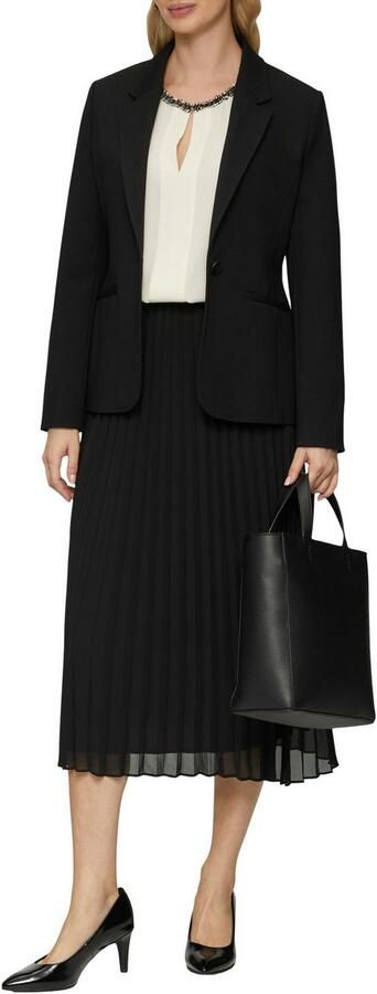 S.Oliver BLACK LABEL Blouse met lange mouwen met decoratieve applicatie aan de halslijn - Foto 3