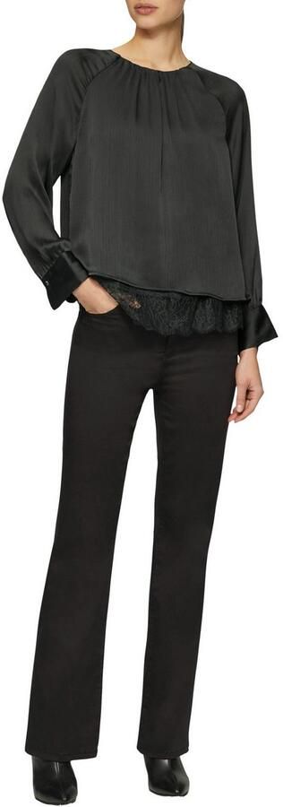 S.Oliver BLACK LABEL Blouse met lange mouwen met lichte ribstructuur - Foto 2