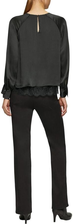 S.Oliver BLACK LABEL Blouse met lange mouwen met lichte ribstructuur - Foto 3