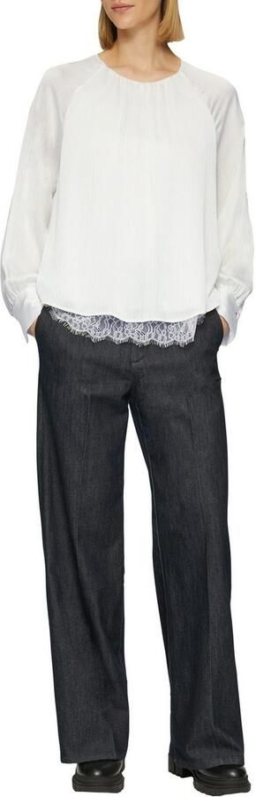 S.Oliver BLACK LABEL Blouse met lange mouwen met lichte ribstructuur - Foto 3