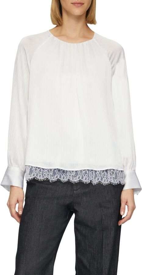 S.Oliver BLACK LABEL Blouse met lange mouwen met lichte ribstructuur - Foto 2