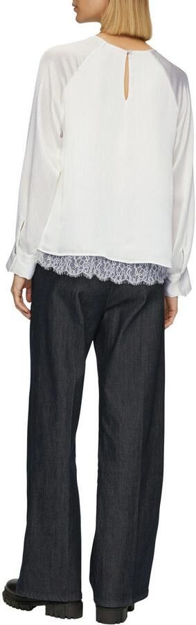 S.Oliver BLACK LABEL Blouse met lange mouwen met lichte ribstructuur - Foto 4