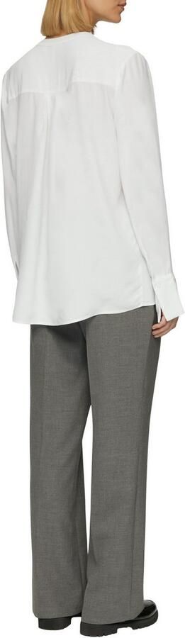 S.Oliver BLACK LABEL Blouse met lange mouwen met lichte rimpeling aan de kraag - Foto 4