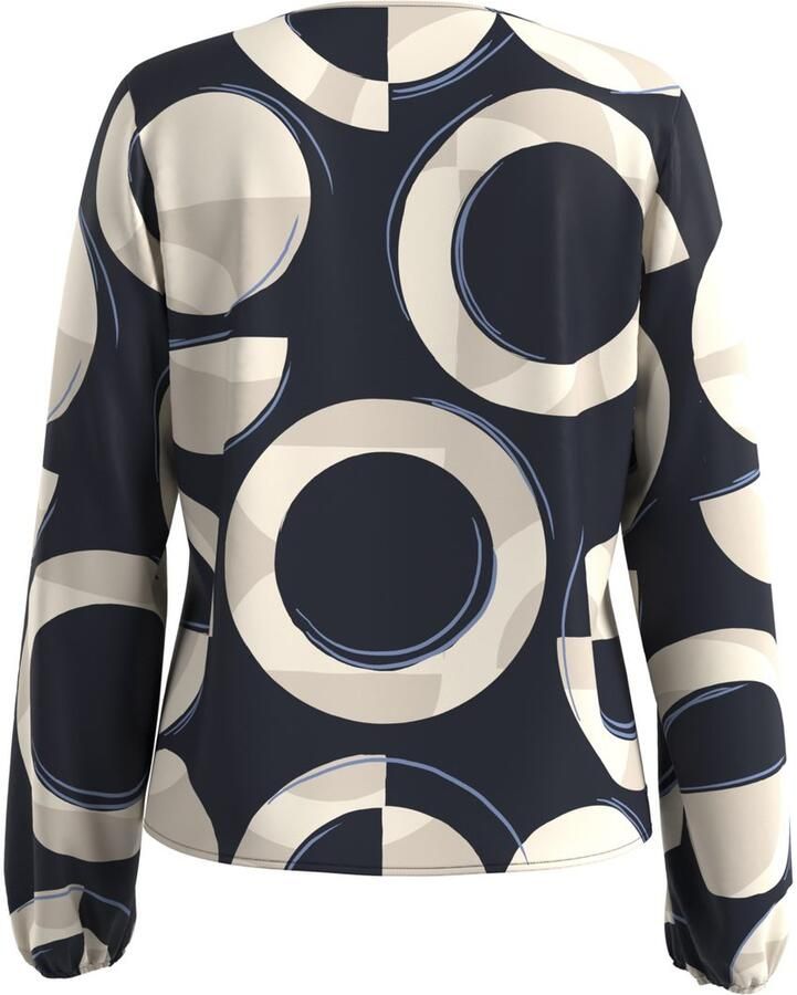 S.Oliver BLACK LABEL Relaxed fit blouse met lange mouwen van pure viscose