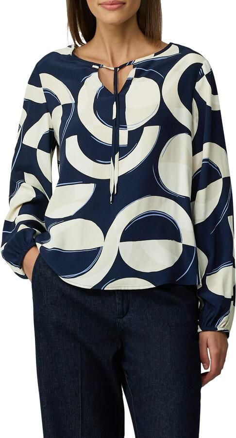 S.Oliver BLACK LABEL Relaxed fit blouse met lange mouwen van pure viscose - Foto 3