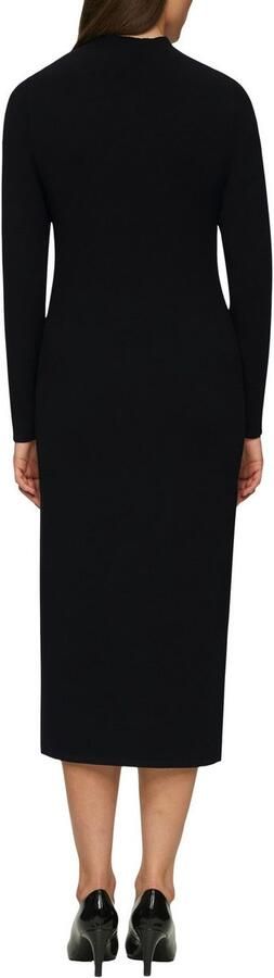 S.Oliver BLACK LABEL Gebreide jurk 3 4 lang met staande kraag - Foto 3