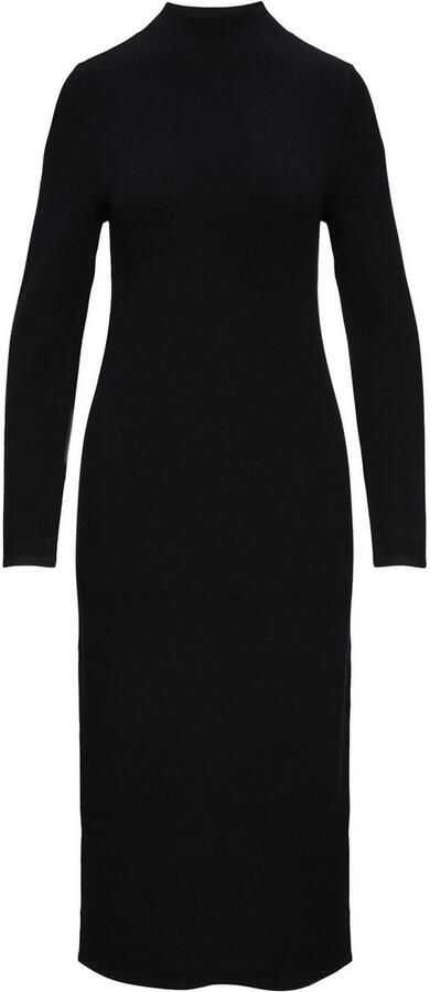 S.Oliver BLACK LABEL Gebreide jurk 3 4 lang met staande kraag