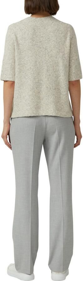 S.Oliver BLACK LABEL Gebreide trui halve mouw met glitterstenen bezette ronde hals - Foto 3