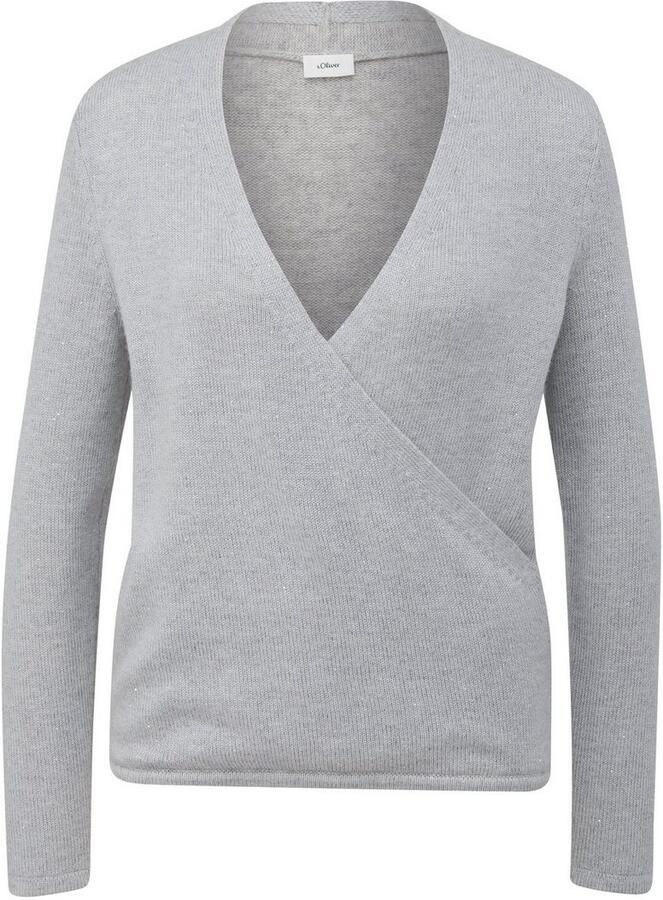 S.Oliver BLACK LABEL Gebreide trui in wikkel-look