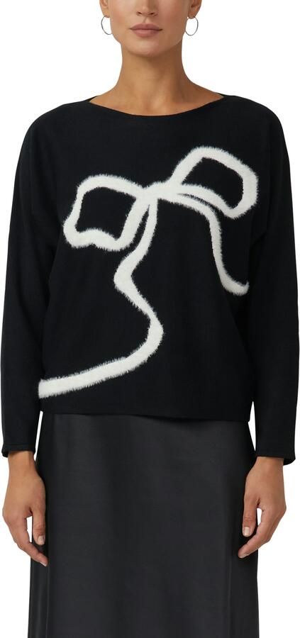 S.Oliver BLACK LABEL Relaxed fit pullover van viscosemix - Foto 4