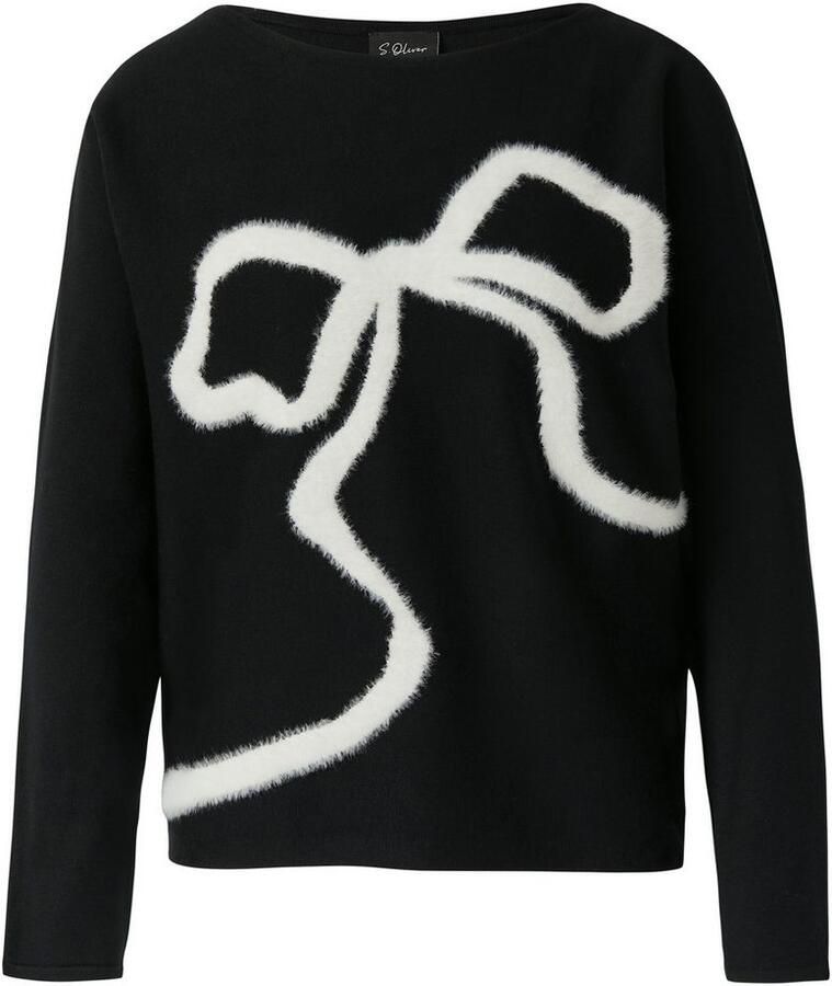 S.Oliver BLACK LABEL Relaxed fit pullover van viscosemix