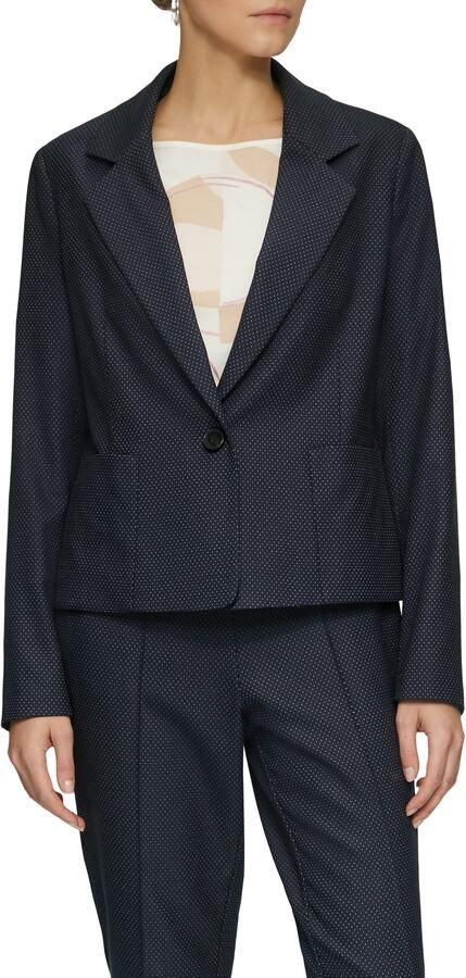 S.Oliver BLACK LABEL Regular fit blazer van viscosemix met grote zakken - Foto 4