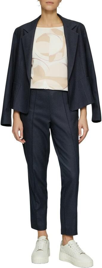 S.Oliver BLACK LABEL Regular fit blazer van viscosemix met grote zakken - Foto 2