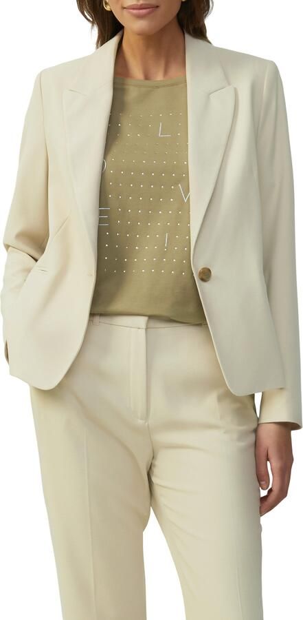 S.Oliver BLACK LABEL Regular fit blazer met viscose in piquékwaliteit - Foto 5