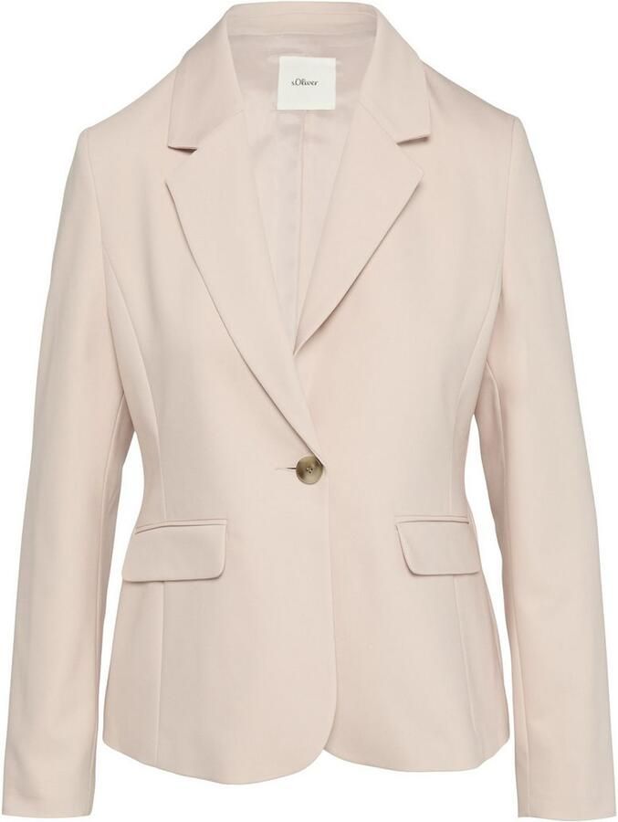 S.Oliver BLACK LABEL Slim fit blazer van katoenmix