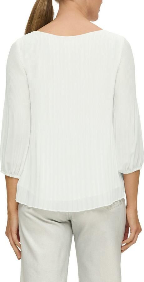 S.Oliver BLACK LABEL Klassieke blouse met plisséplooien - Foto 3