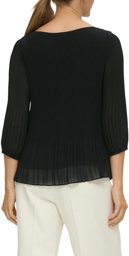 S.Oliver BLACK LABEL Klassieke blouse met plisséplooien - Foto 2