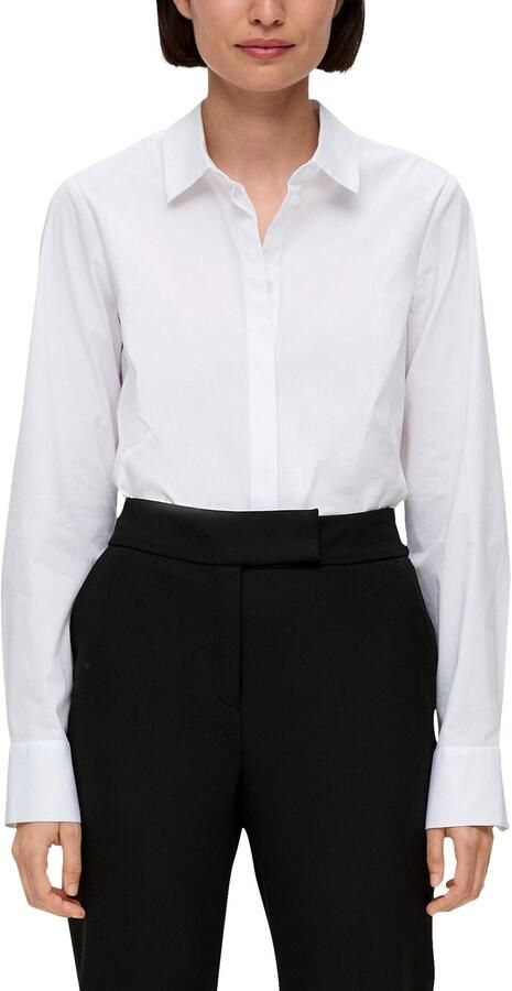 S.Oliver BLACK LABEL Klassieke blouse met verborgen knoopsluiting - Foto 9