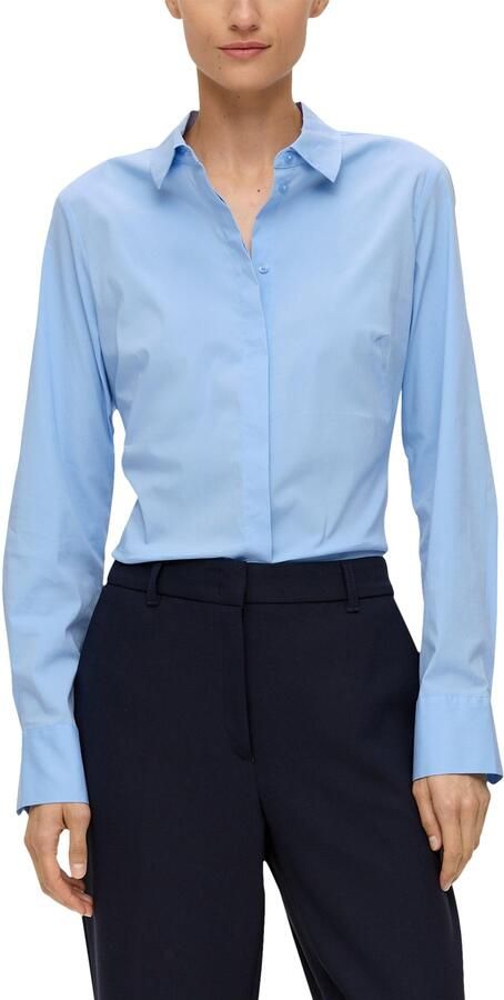 S.Oliver BLACK LABEL Klassieke blouse met verborgen knoopsluiting - Foto 6