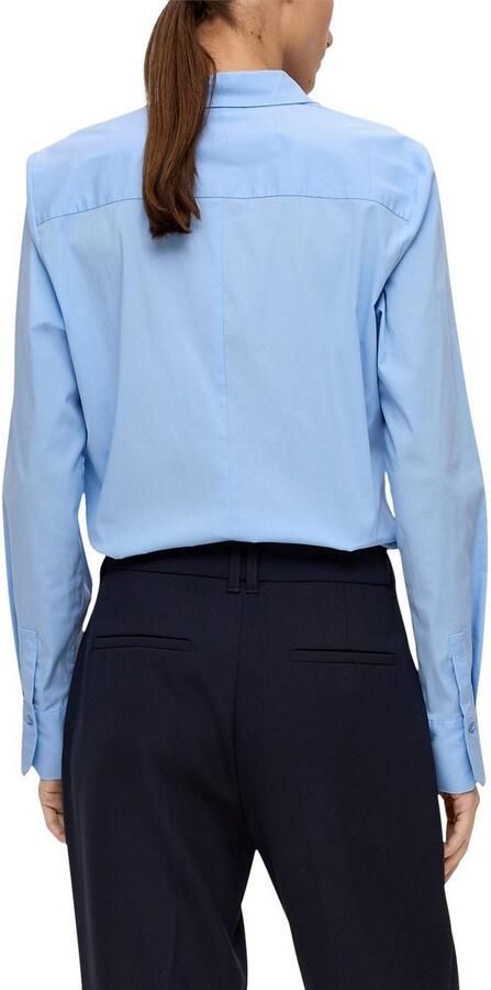 S.Oliver BLACK LABEL Klassieke blouse met verborgen knoopsluiting - Foto 4