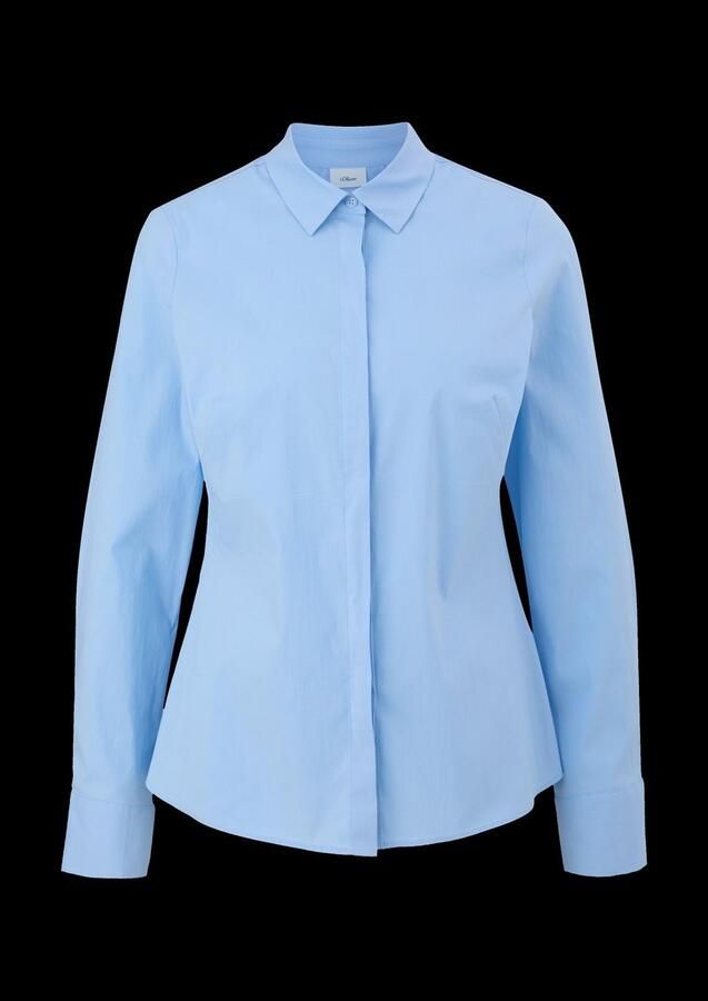 S.Oliver BLACK LABEL Klassieke blouse met verborgen knoopsluiting - Foto 3