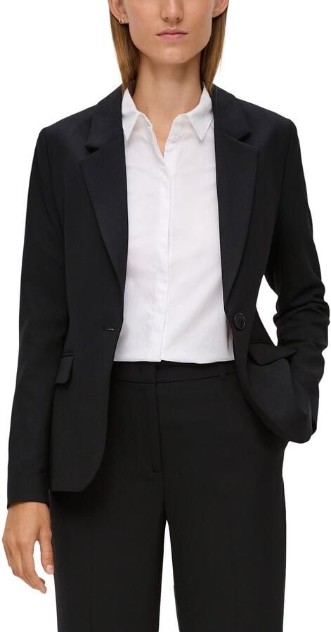 S.Oliver BLACK LABEL Korte blazer met stretch en 1-knoopsluiting - Foto 9
