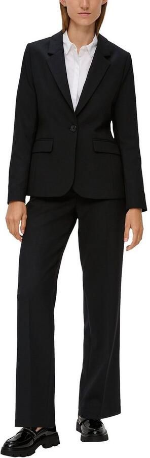 S.Oliver BLACK LABEL Korte blazer met stretch en 1-knoopsluiting - Foto 8