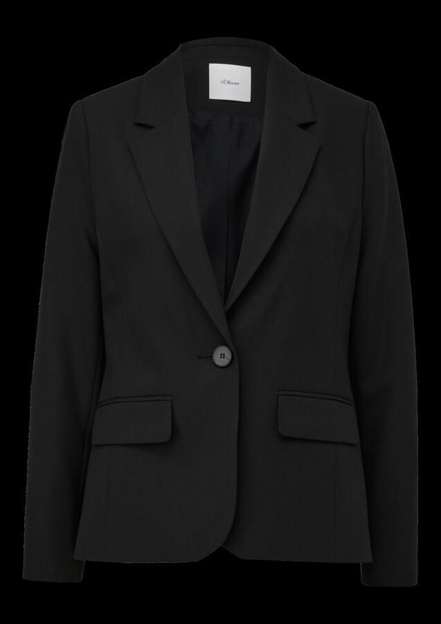 S.Oliver BLACK LABEL Korte blazer met stretch en 1-knoopsluiting - Foto 6