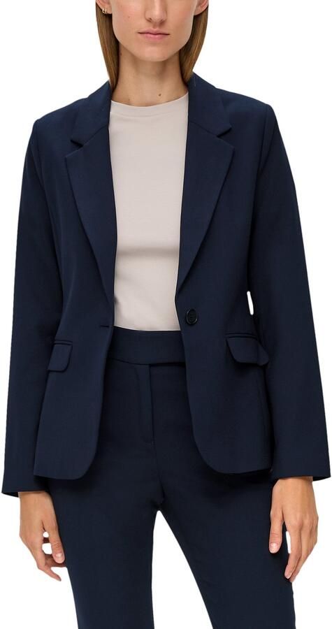 S.Oliver BLACK LABEL Korte blazer met stretch en 1-knoopsluiting - Foto 6