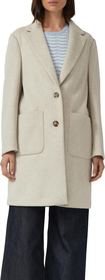 S.Oliver BLACK LABEL Lange jas Tricot met reverskraag - Foto 4
