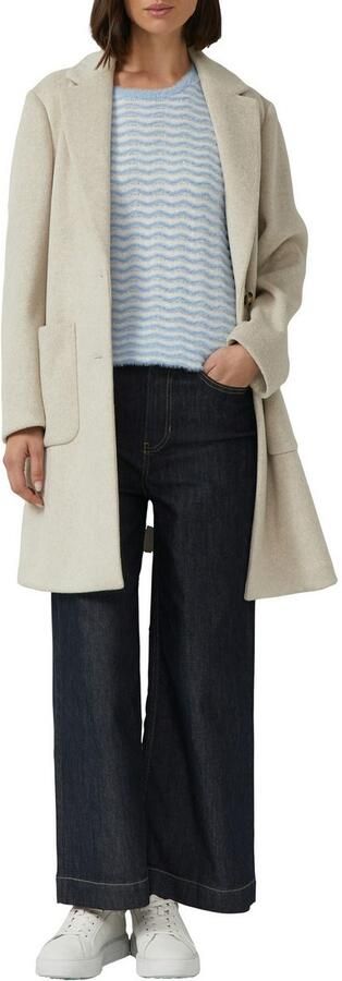 S.Oliver BLACK LABEL Lange jas Tricot met reverskraag - Foto 2