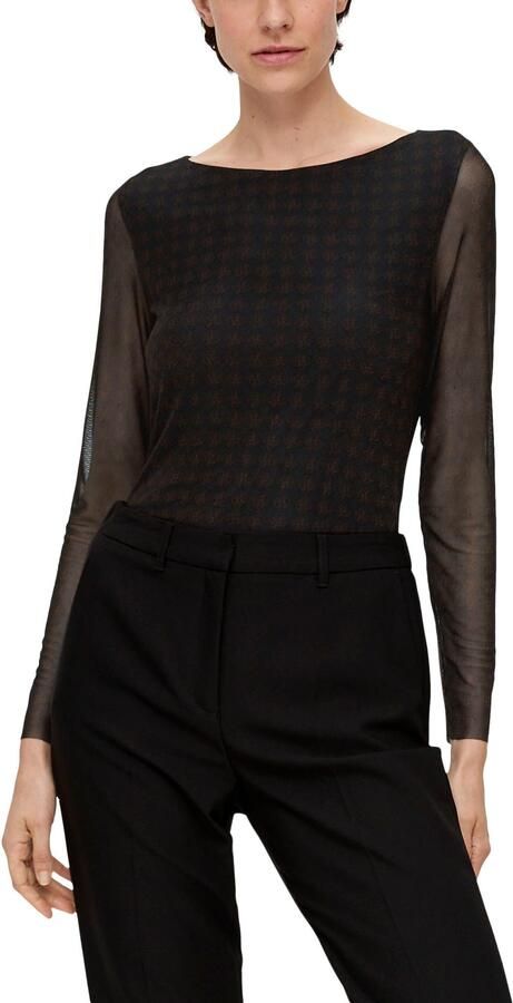 S.Oliver BLACK LABEL Longsleeve met print all-over - Foto 4