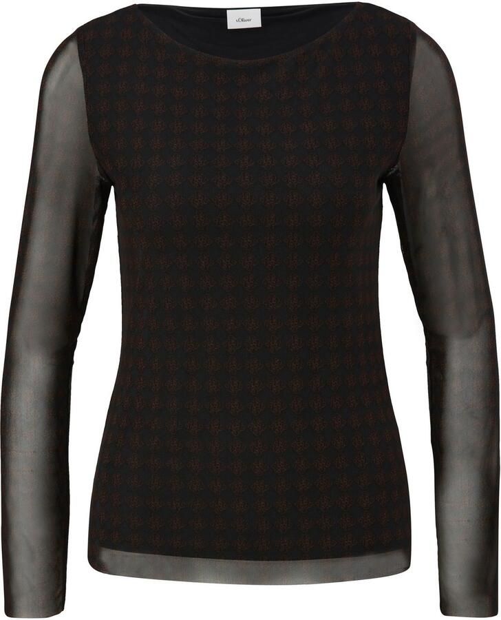 S.Oliver BLACK LABEL Longsleeve met print all-over