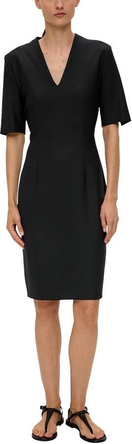 S.Oliver BLACK LABEL Knielange jurk met V-hals - Foto 6