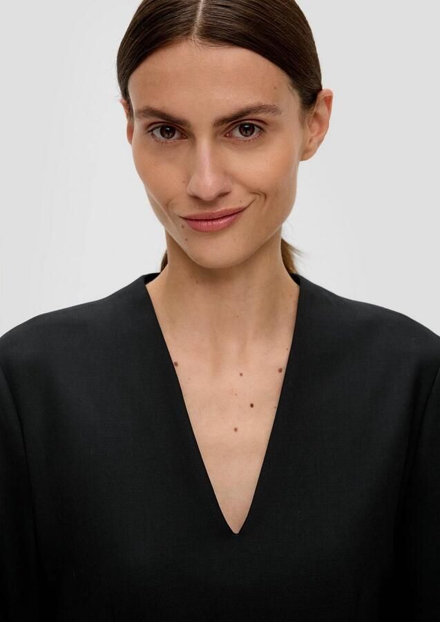 S.Oliver BLACK LABEL Knielange jurk met V-hals - Foto 2