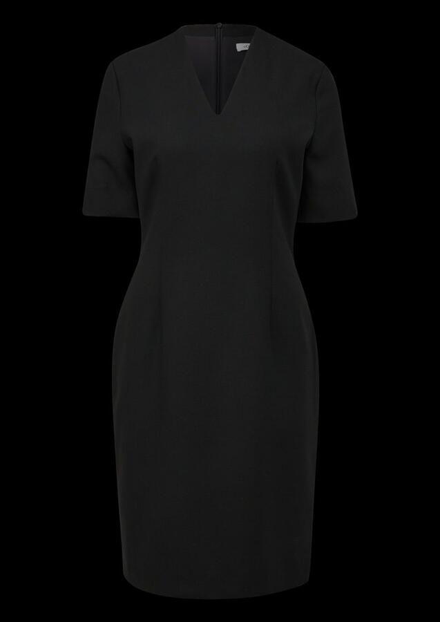 S.Oliver BLACK LABEL Knielange jurk met V-hals - Foto 3